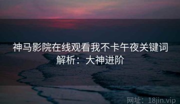 神马影院在线观看我不卡午夜关键词解析：大神进阶