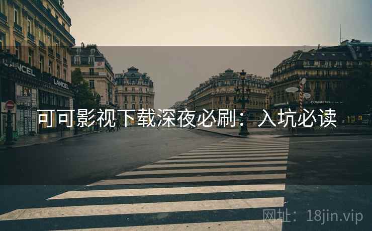 可可影视下载深夜必刷：入坑必读